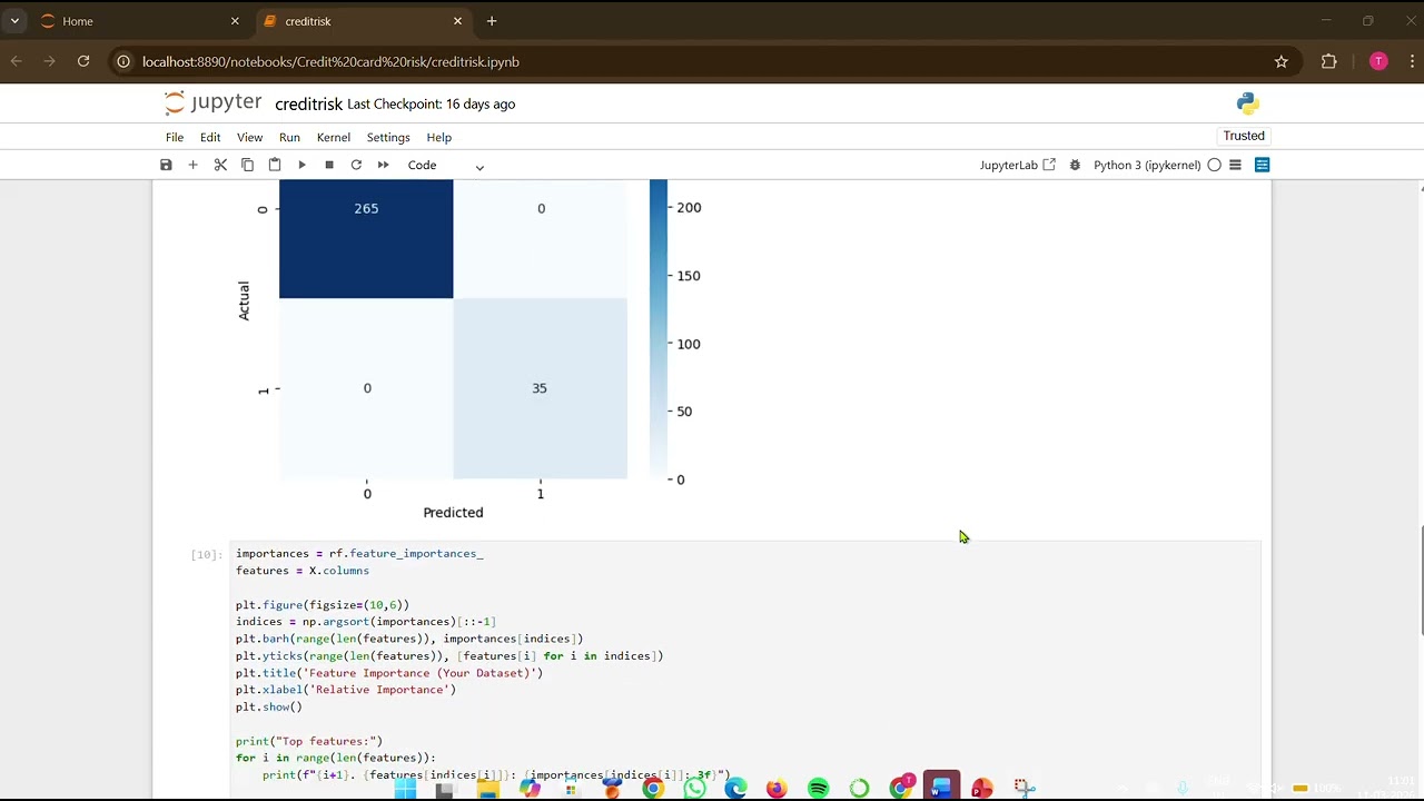credit risk assessment using random forst