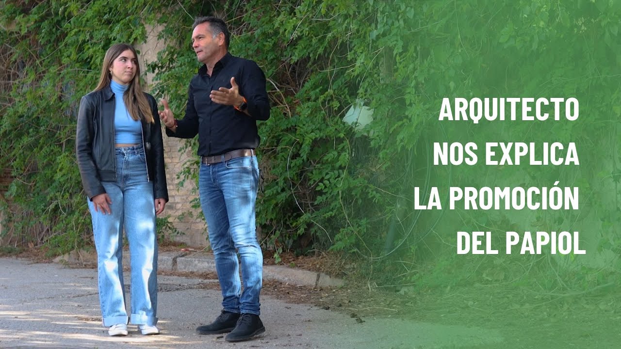 Francisco Fernández, arquitecto,  nos explica la promoción del Papiol.