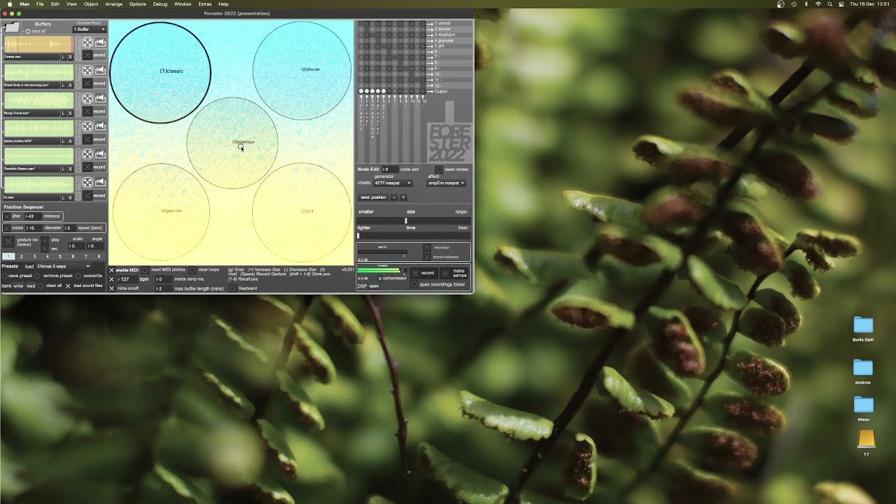 Running Forester for the first time. Setting up audio and Midi and Making your first sounds