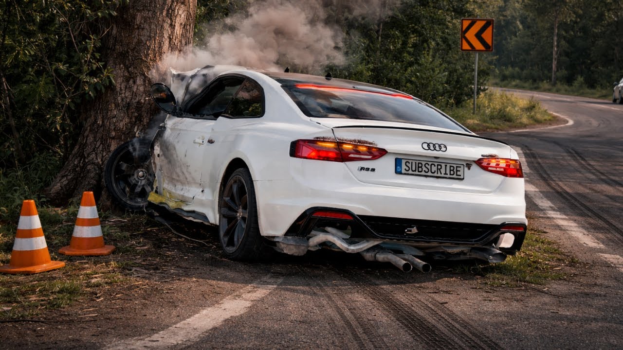 Audi RS5 DISTRUS la 200 km/h Direct în Copac! 💥😱 | BeamNG.drive!