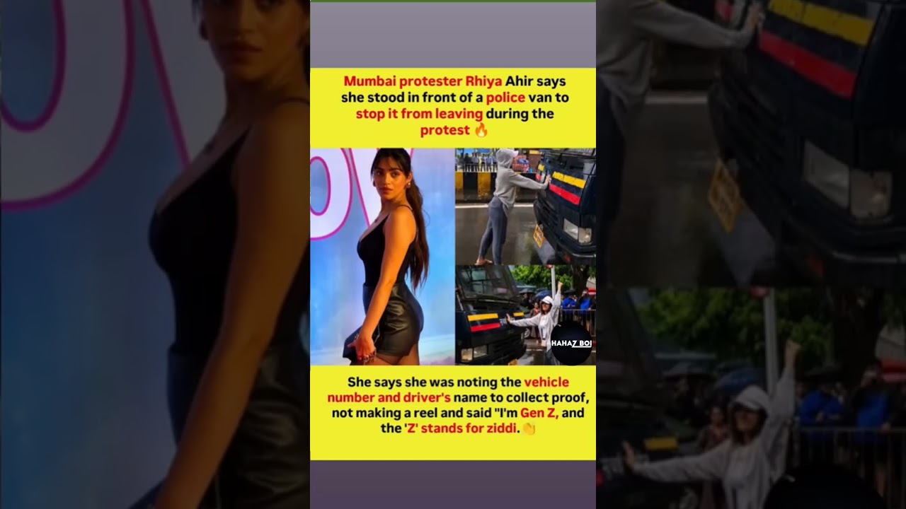 Rhiya Ahir Becomes a Symbol of Gen Z Protest Movement