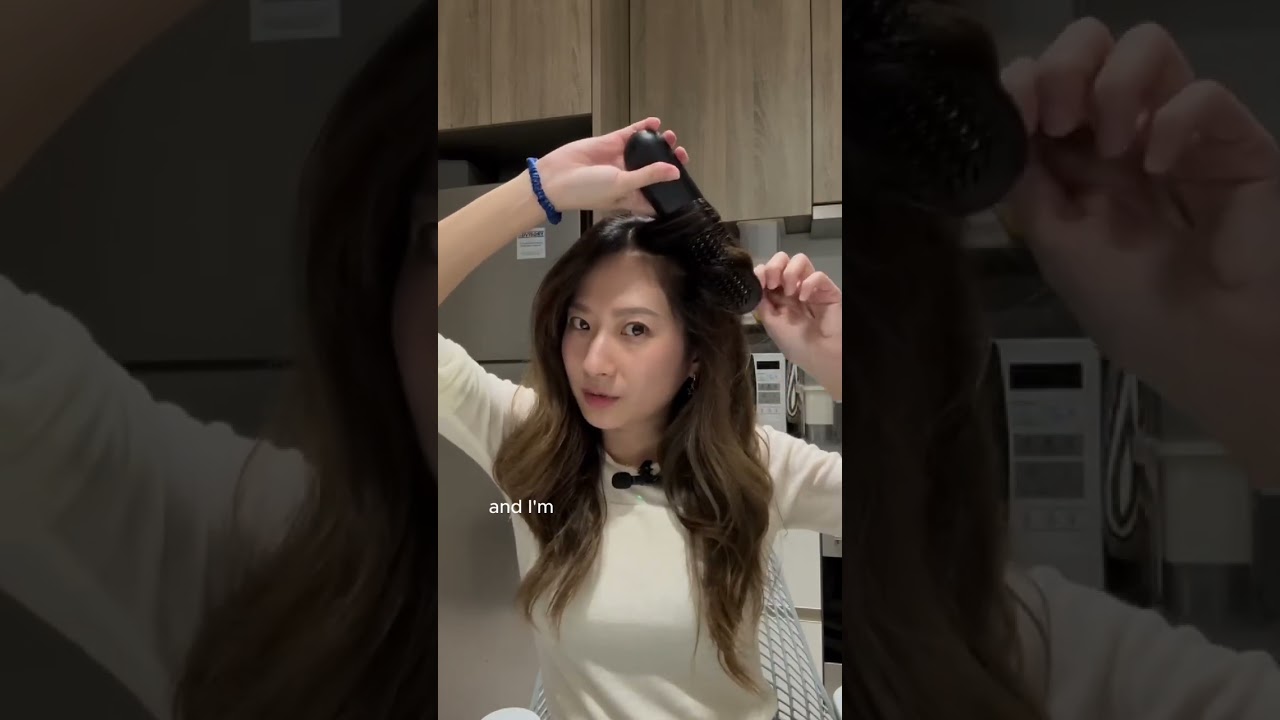 Here's how I touch up my bangs in 5 mins! #haircare #hairtutorial