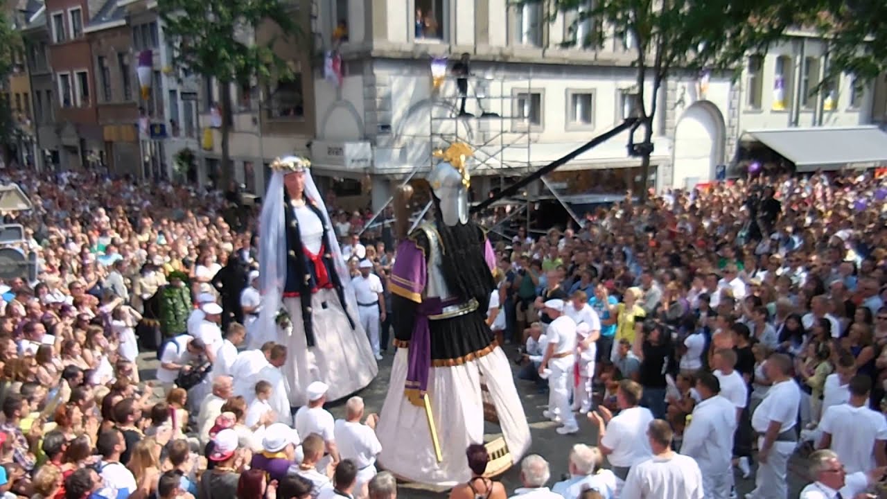 ducasse d'Ath 2015 : danse Grand Gouyasse : Goliath et Madame