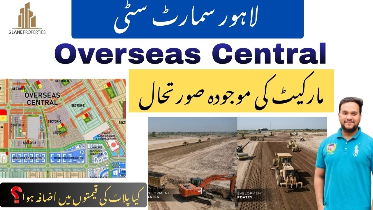 Lahore smart City | Overseas Central | Market Analysis | Development update | Plot Rates