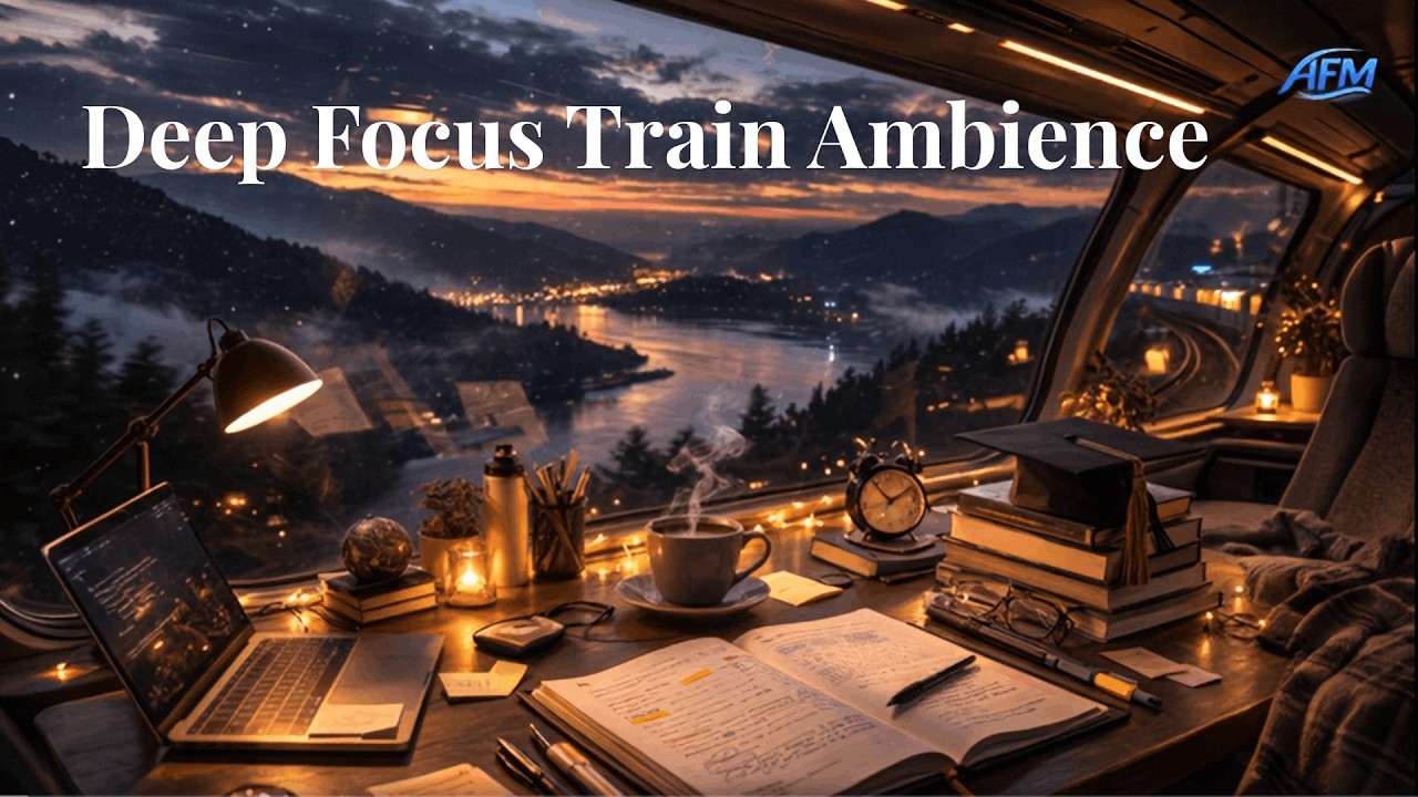 Deep Focus Train Ambience | Calm Study Space