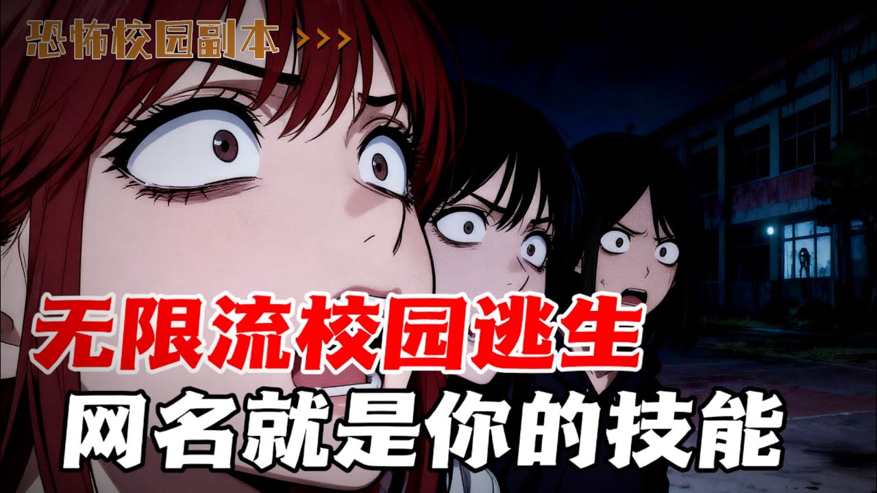 无限流校园逃生游戏（恐怖校园副本），网名将成为你的技能，通关条件：三天内找到凶手。