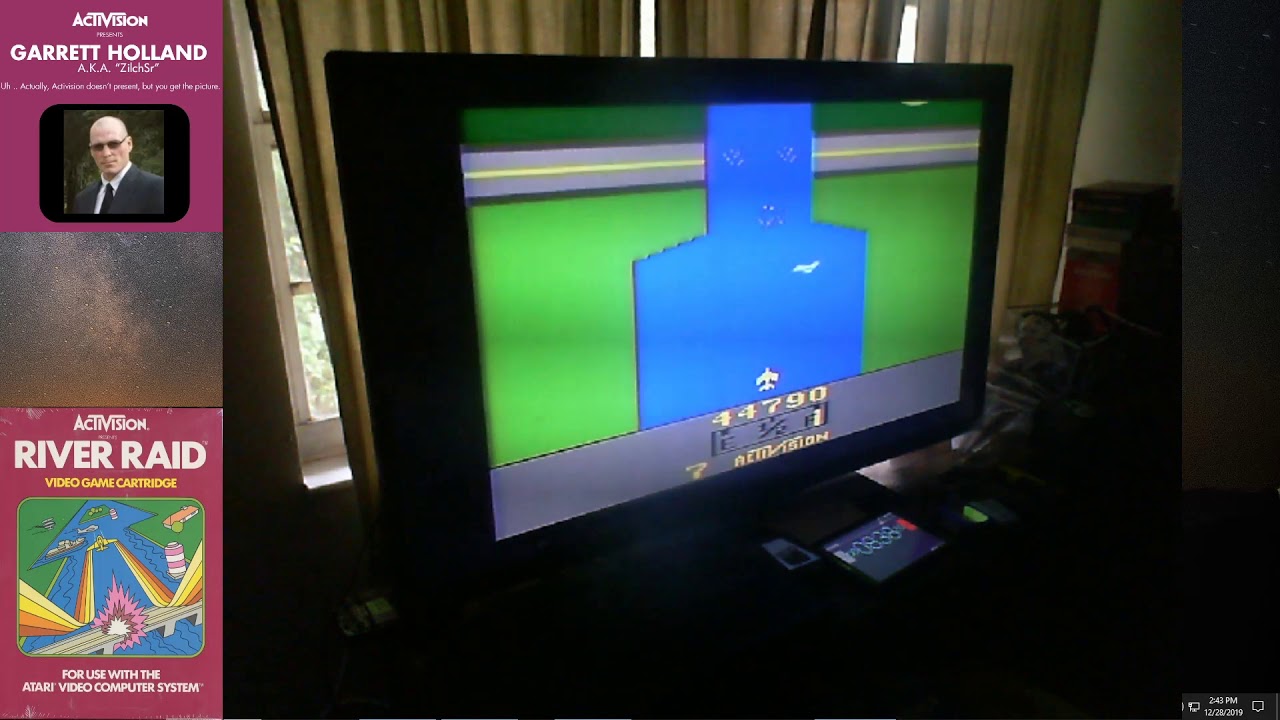 River Raid Atari 2600 NTSC - Game 1 B/B - 1,000,000 *WORLD RECORD - MAXOUT*