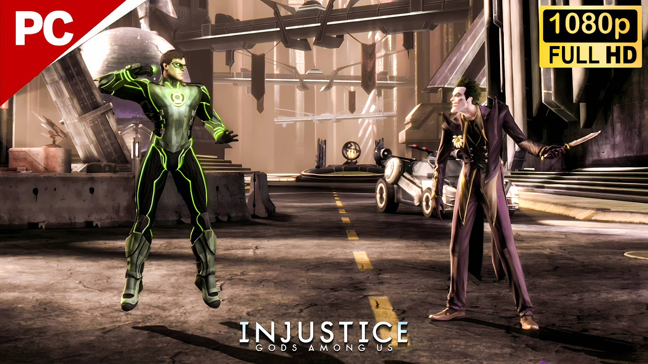 Green Lantern vs Joker & Lobo & Harley Quinn | Injustice Gods Among Us PC Gameplay