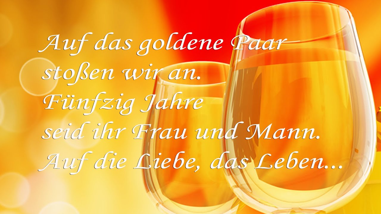 Goldhochzeit &ndash; Gratulation & Lied f&uuml;r 50 Jahre Ehe | Geschenk zur Goldenen Hochzeit | Jo & Josephine
