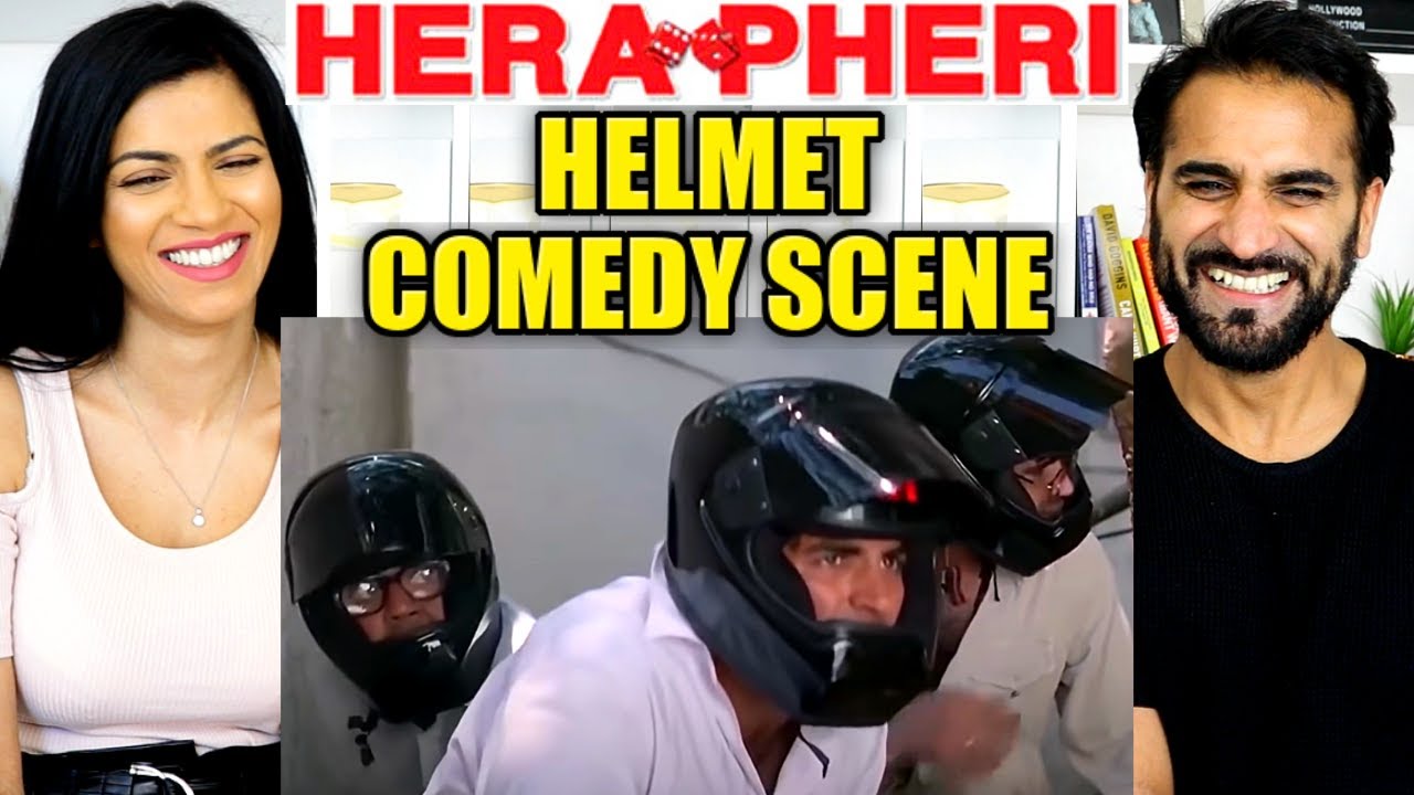 BABURAO GANPATRAO APTE - FUNNY HELMET SCENE REACTION!! | Hera Pheri Best Bollywood Comedy Scenes