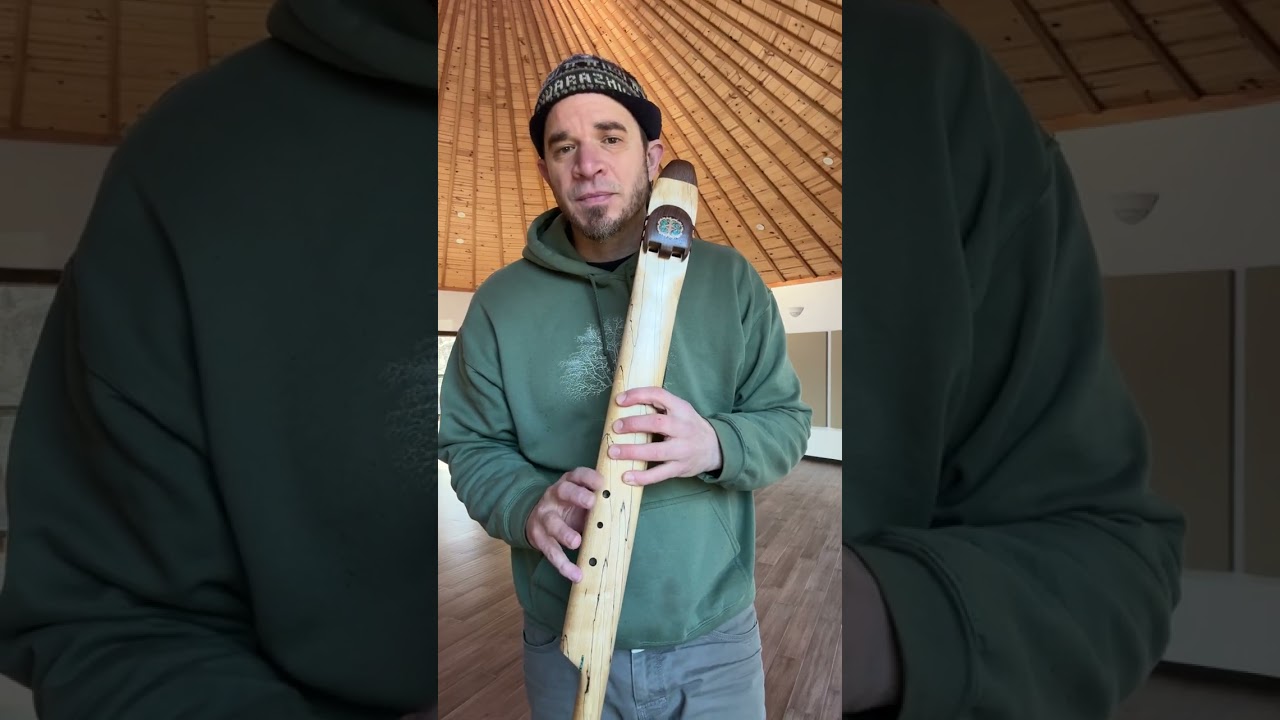 Spalted Maple Drone Flute D/A 432hz
