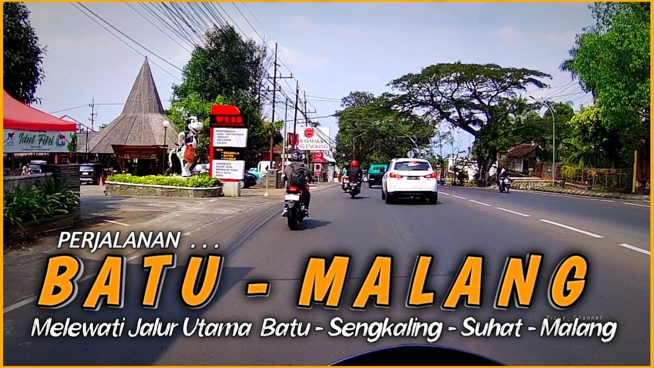 Perjalanan dari KOTA BATU ke KOTA MALANG alun alun | Melewati Jalur Utama SENGKALING - SUHAT Malang