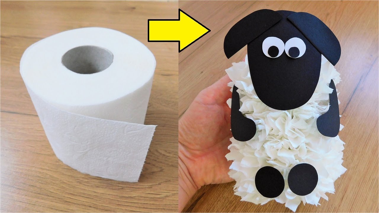 Owieczka DIY z Papieru Toaletowego / Pomysł na Rękodzieło z Rolek po Papierze Toaletowym