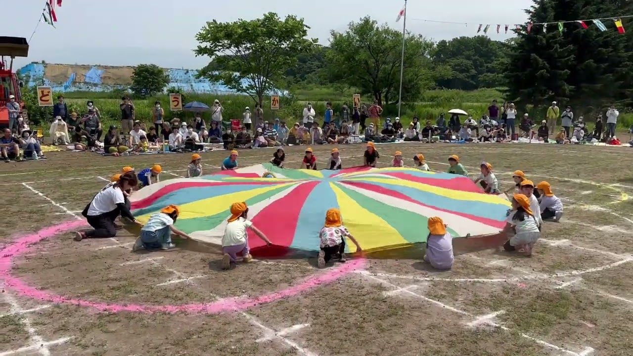 第49回運動会年長バルーン”ダンスホール”＆”ミックスナッツ”2023年