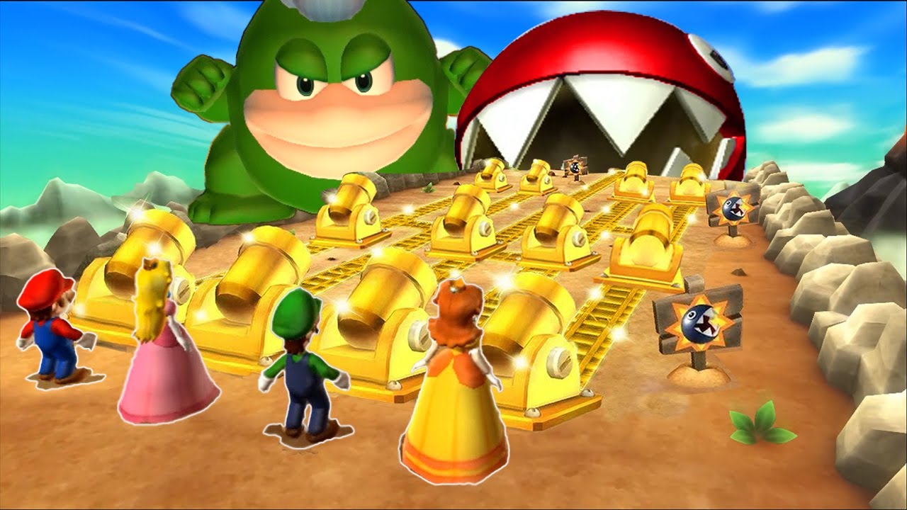 Mario Party 9 Boss Rush - Mario Vs Peach Vs Luigi Vs Daisy (Master Difficulty)