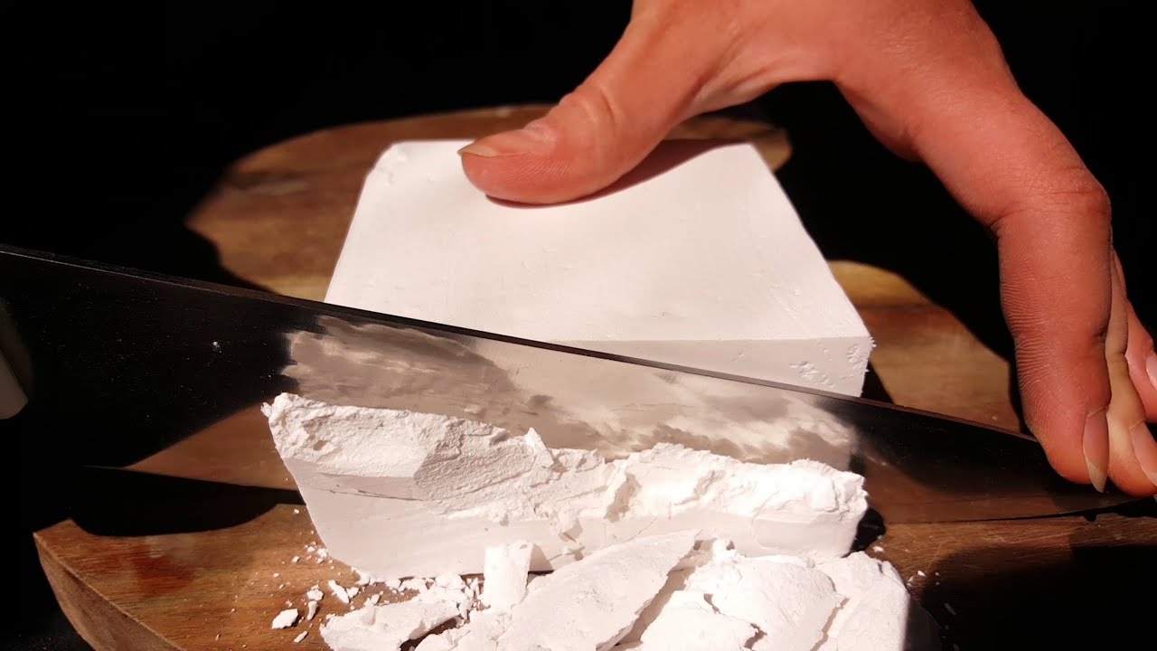 ASMR Gymchalk Chopping, Crumble & Shaving
