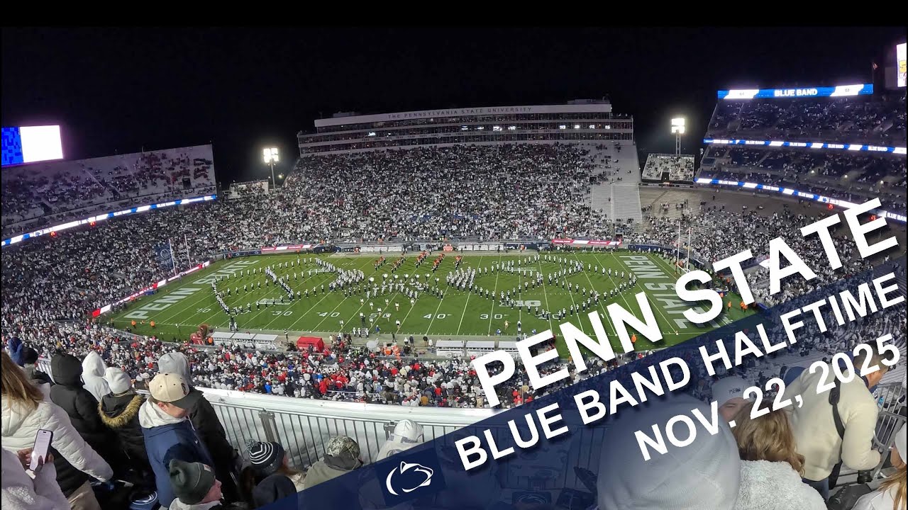 Penn State Blue Band halftime show, 11/22/2025.