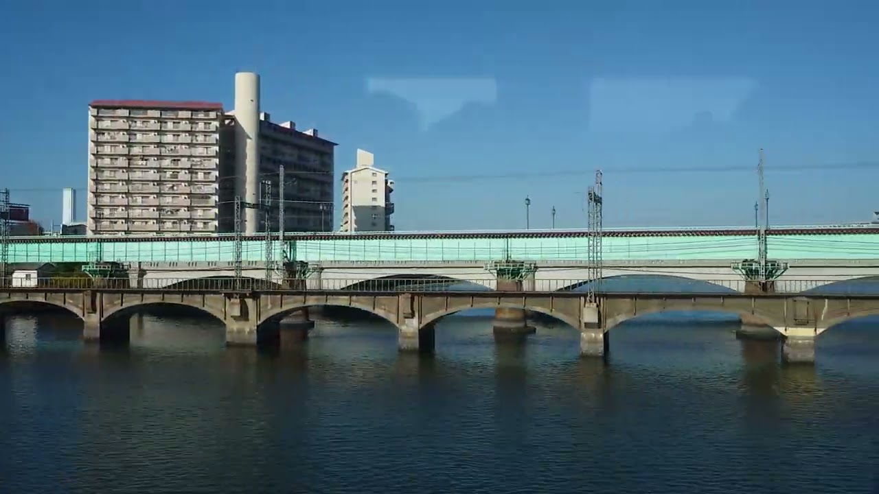 特急スーパーマリオ号車窓動画(博多発車〜香椎到着ノーカット)自動放送〜車掌放送〜マリオのBGM入り