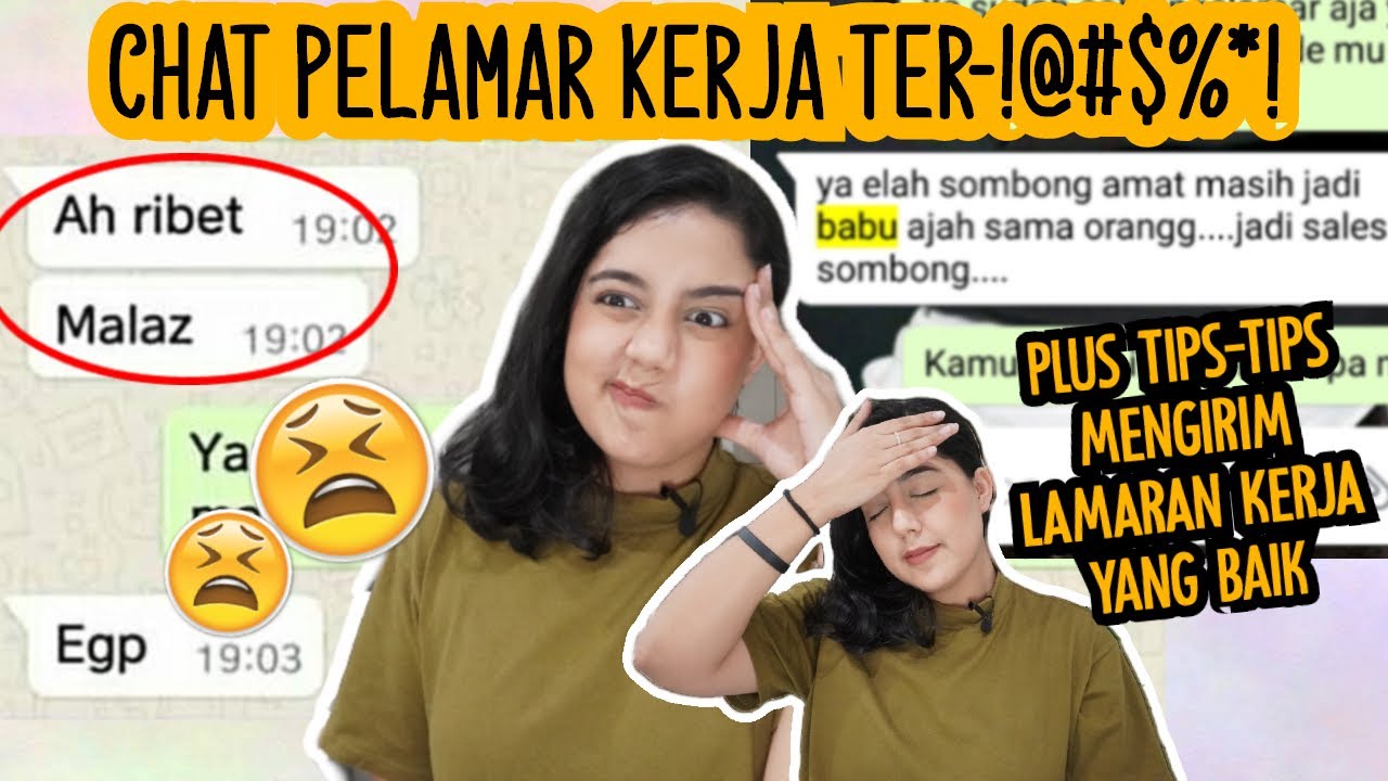 Chat MELAMAR KERJA paling HMMMM!!