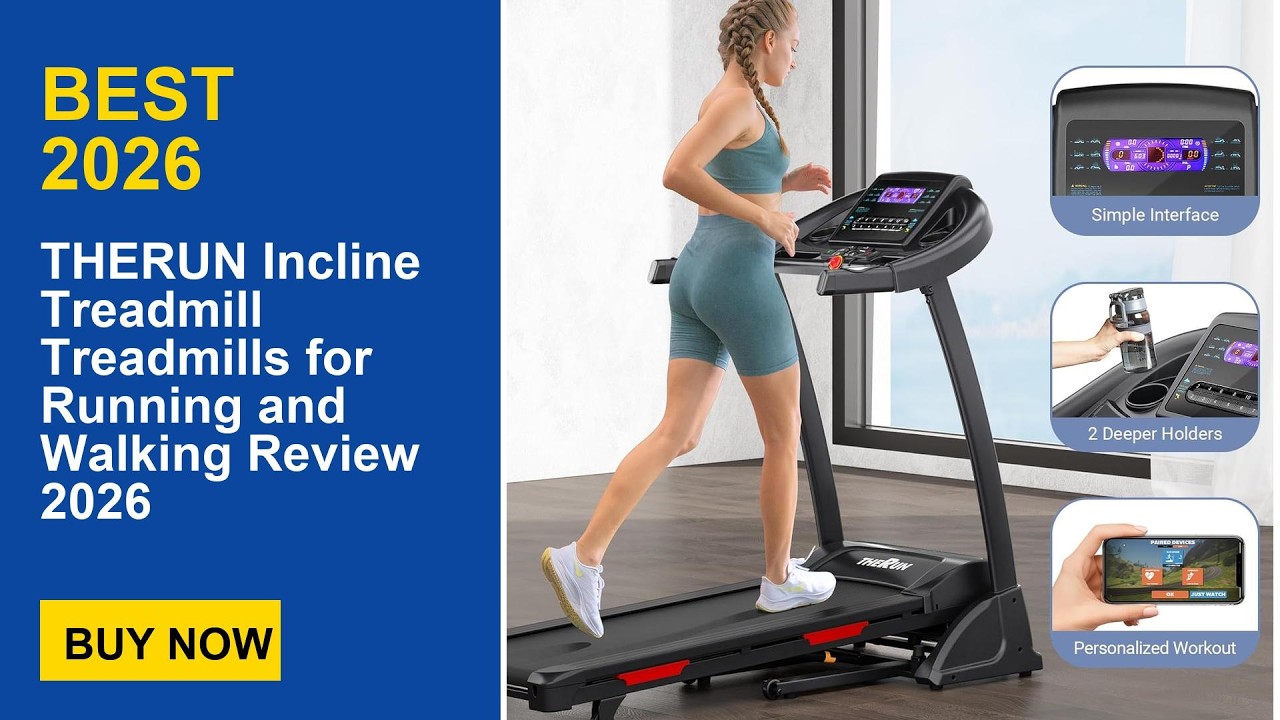THERUN Incline Treadmill Treadmills for Running and Walking Review 2026