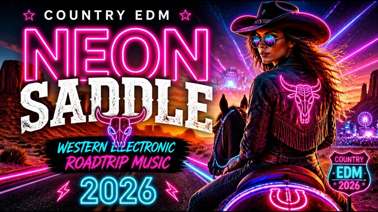 Neon Saddle | Country EDM Mix 2026 | Western Electronic Roadtrip Music