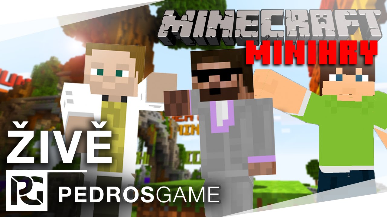 Pedro a GEJMR | E12 - Minecraft minihry (záznam)