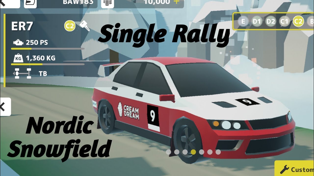N3RALLY - NORDIC SNOWFIELD STAGE ( SINGLE RALLY MODE ) NO COMMENT