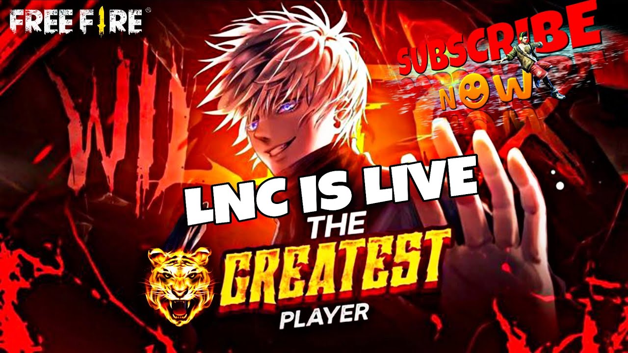 🔴LIVE GAME PLAY THE CREATEST PLAYER LNC IS LIVE 😎 V BADGE LOBBY 😲SERIOUS GAME PLAY😱#fireefire