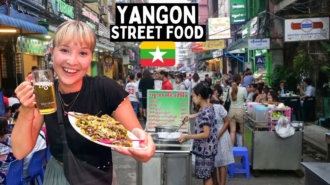 Ultimate Street Food Tour in YANGON, MYANMAR 🇲🇲 (best Burmese food)