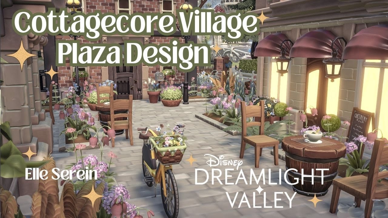 Дизайн площади Cottagecore Village 🌼 и скоростное строительство [часть первая] в Disney Dreamligh...