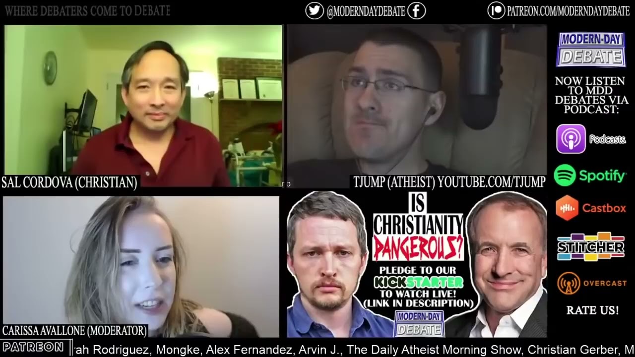 DEBATE   Christianity Vs Atheism   Sal Cordova Vs TJump