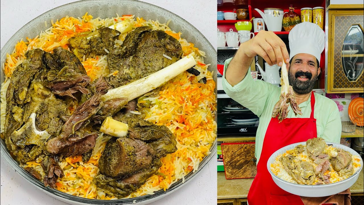 Mutton Mandi Recipe  | Famous Arabina Mandi Recipe | Lamb Leg With Rice | BaBa Food RRC