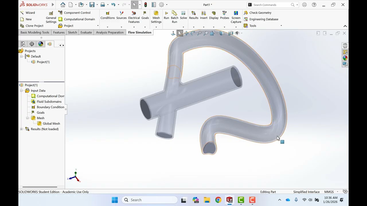Run SOLIDWORKS 2025 Flow Simulation