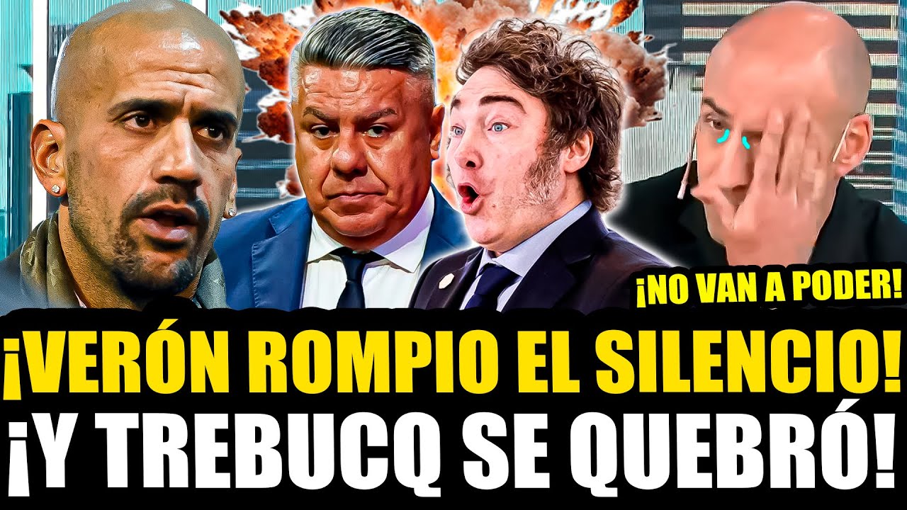 ¡VERÓN ROMPIÓ EL SILENCIO TRAS SANCIÓN DEL CHIQUI TAPIA Y EMOCIONÓ AL PELADO TREBUCQ!