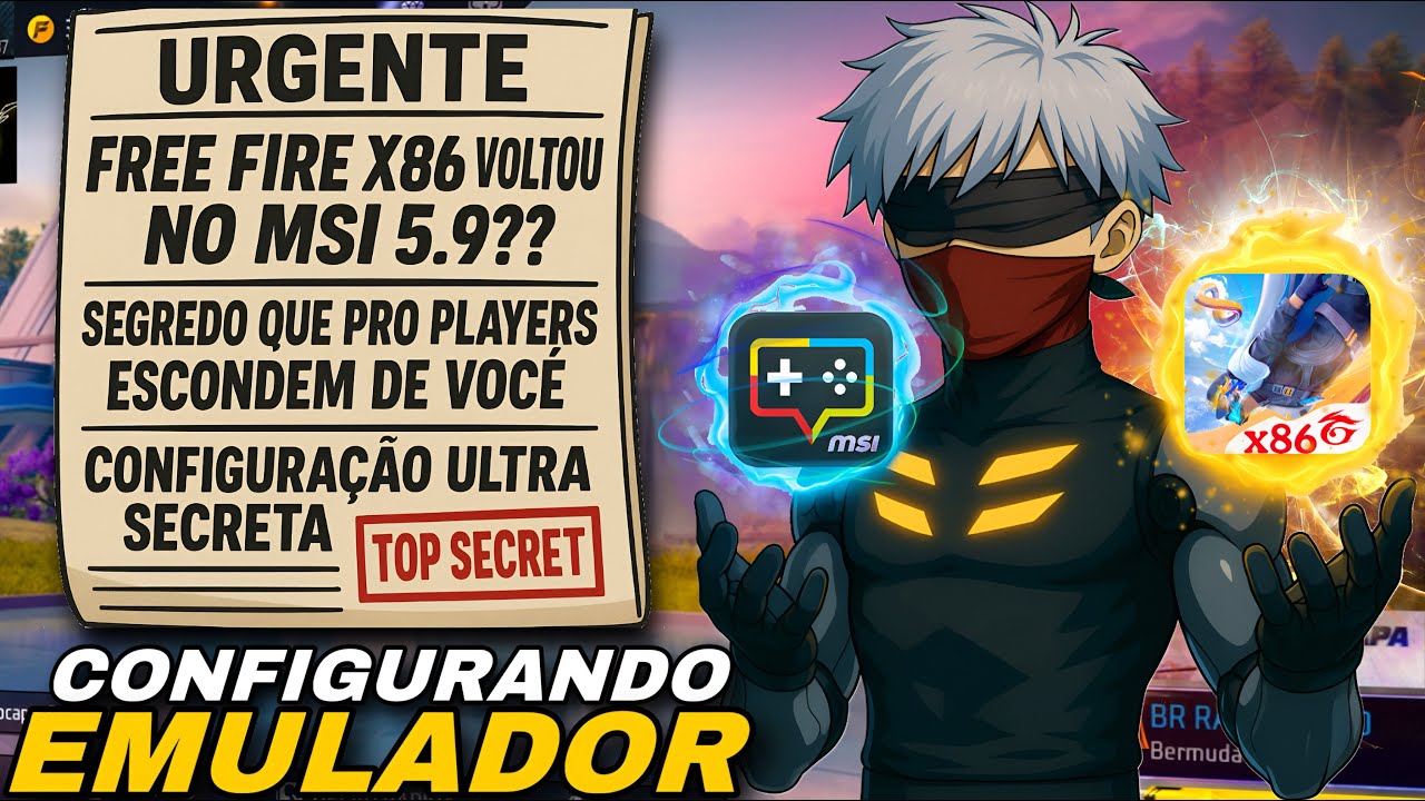 🚀 FREE FIRE X86 VOLTOU! SEGREDO REVELADO! MSI 5.9 CONFIG 2025🔒