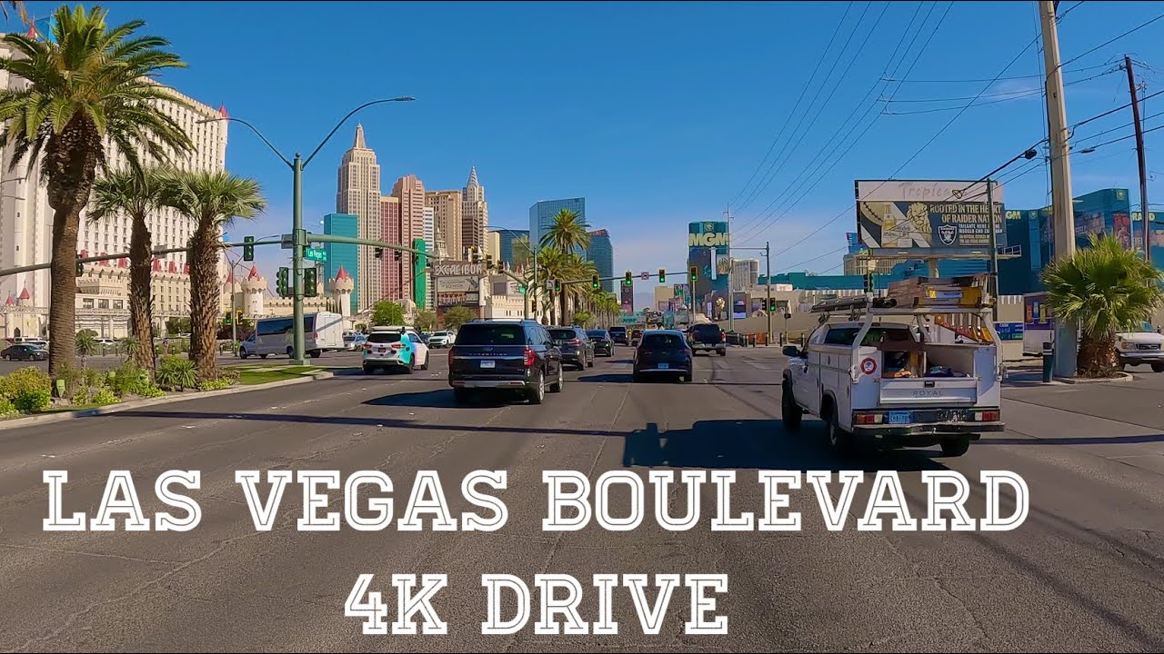 Las Vegas Boulevard 4K Drive | Northwards Paradise to North Las Vegas | Nevada, U.S.A
