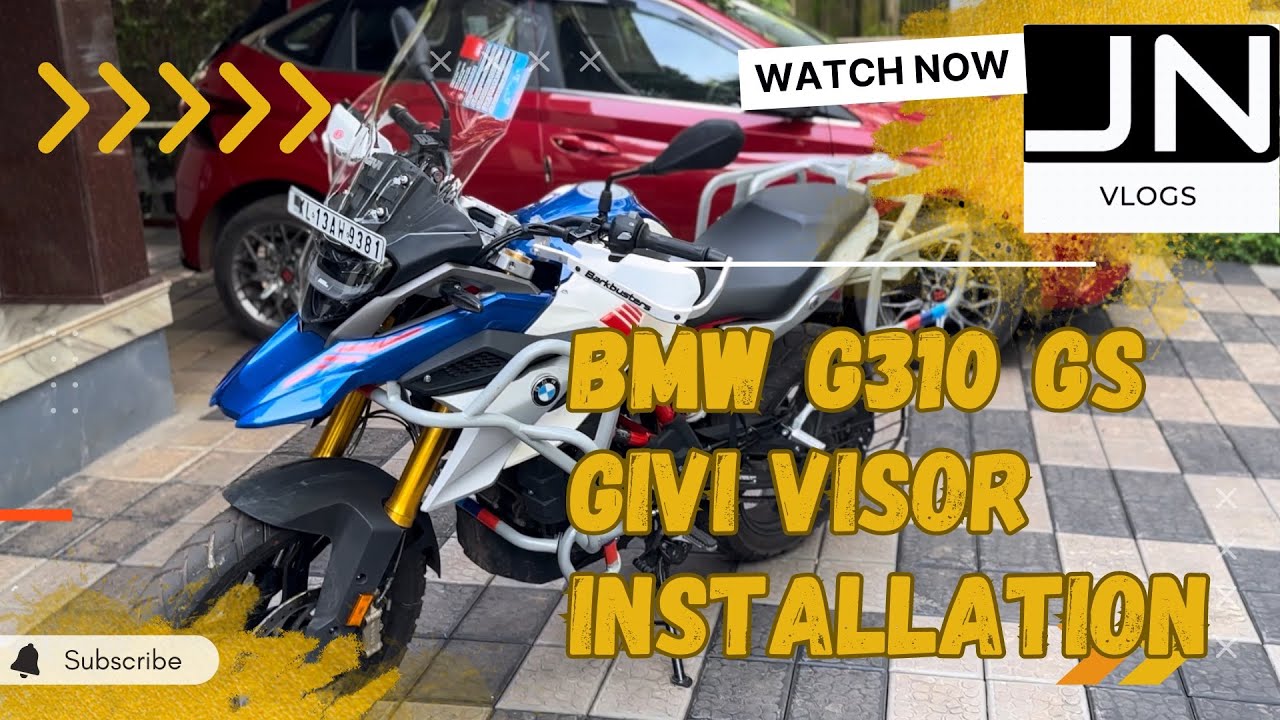 GIVI VISOR Installation for BMW G310 GS #bmwg310gs #visor #bmw #g310gs #bmwmotorrad
