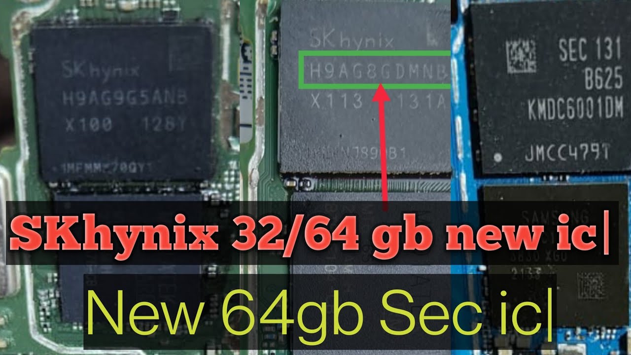 SKhynix new Emcp 32gb 64gb ic|Sec new 64gb ic by Safiq Rahimuddin