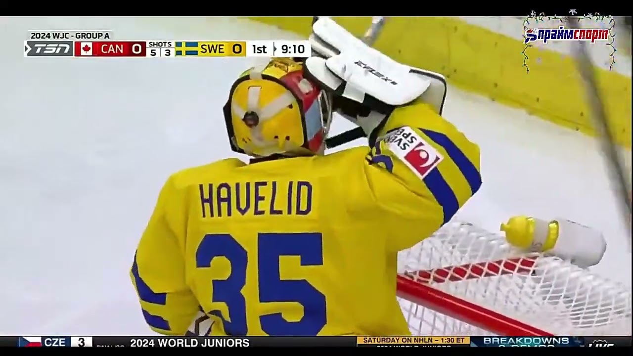 Dec.29/2023  IIHF World Junior Championship   CANADA - SWEDEN
