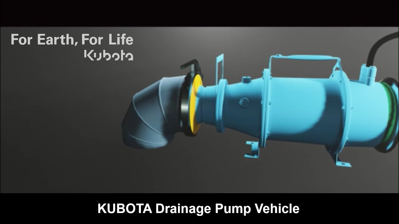 KUBOTA Drainage Pump Vehicle with Ultra-lightweight submersible pump
