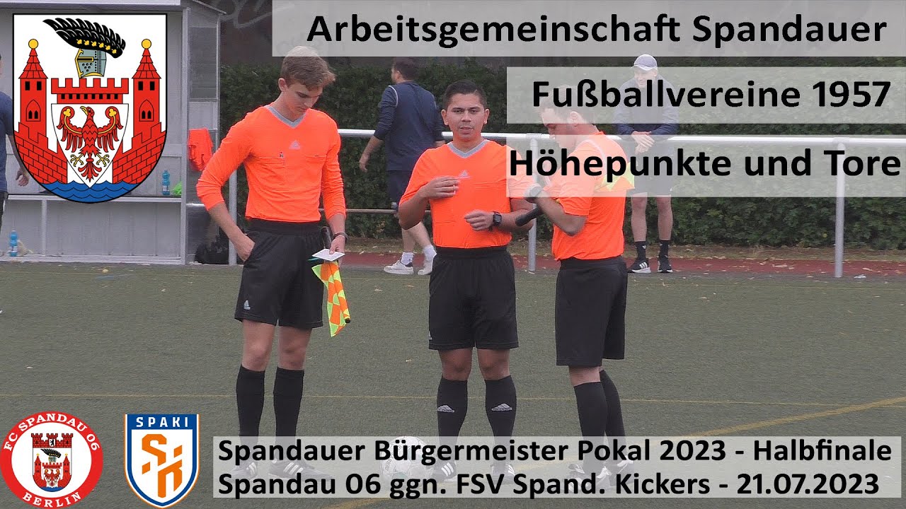 Spandauer Bürgermeister Pokal Halbfinale  FC Spandau06 ggn Spandauer Kickers