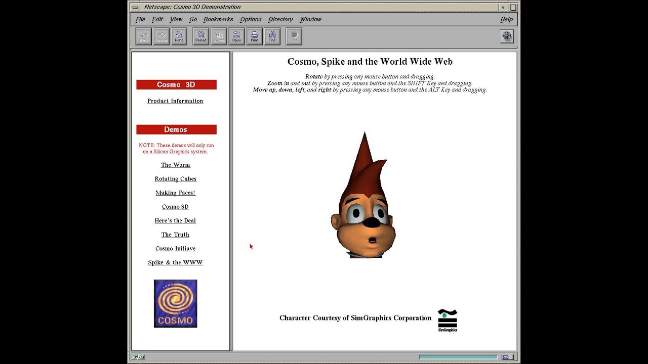 Silicon Graphics. Cosmo 3D Demos