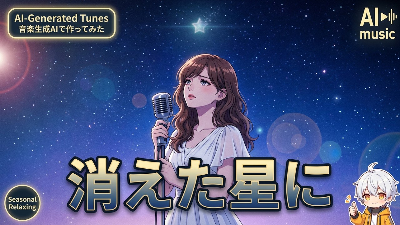 消えた星に【音楽生成AIで作ってみた】＃1985 #PopBallad