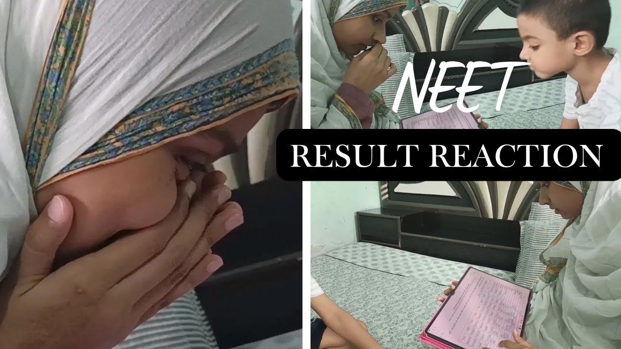 My NEET Result reaction 😱🥺 #neet2025result