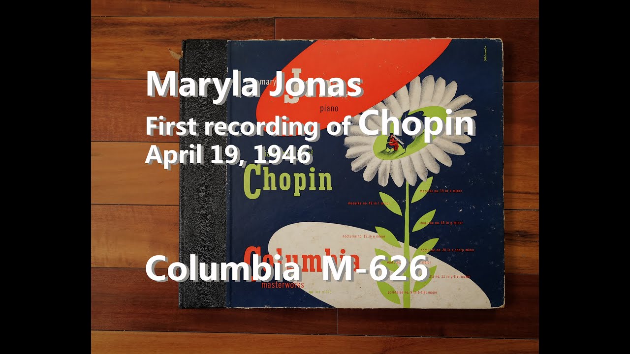 [78rpm] Maryla Jonas First recording of Chopin 1946