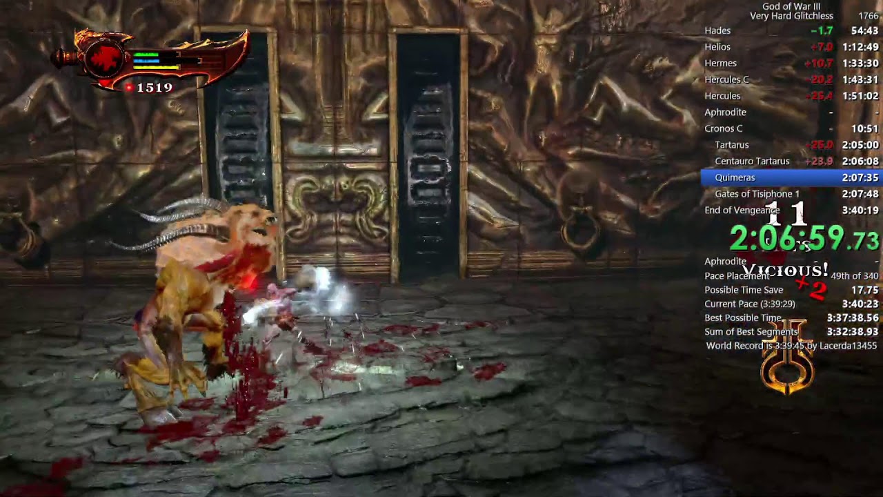 God of War 3 Very Hard Glitchless (PS4)