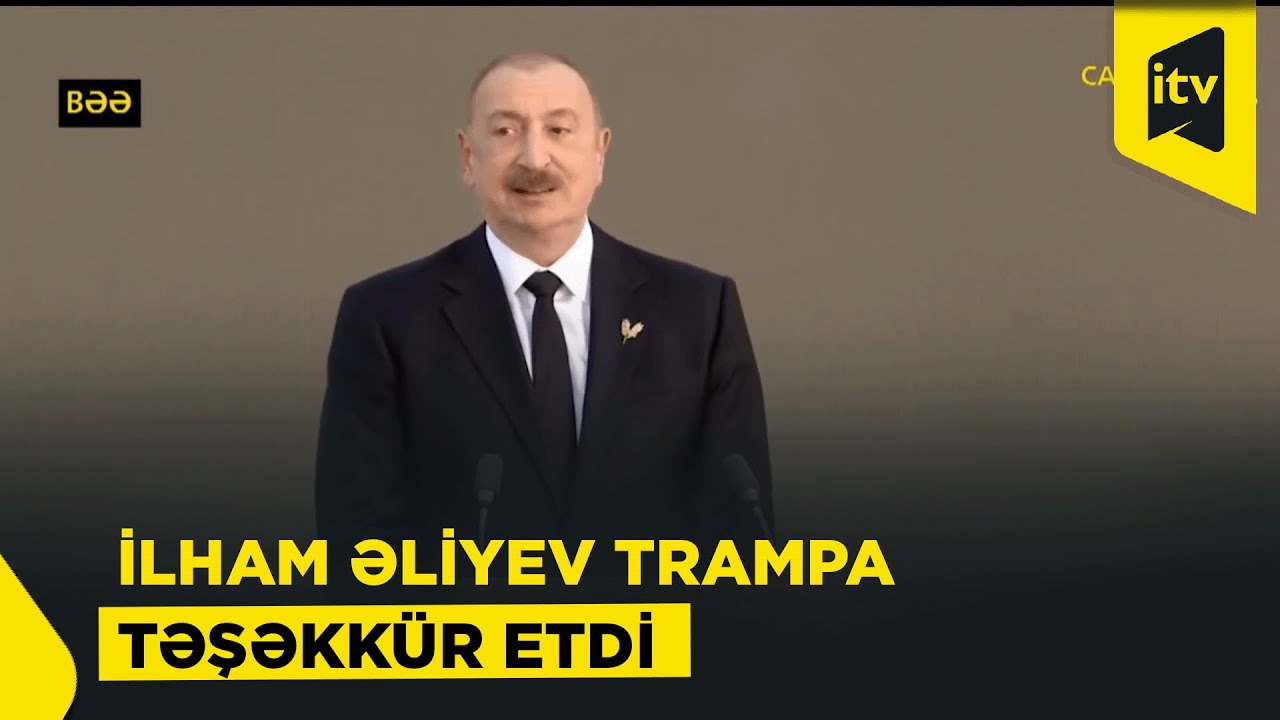 Prezident Azərbaycanla Ermənistan arasında sülhə verdiyi töhfəyə görə Donald Trampa təşəkkür edib
