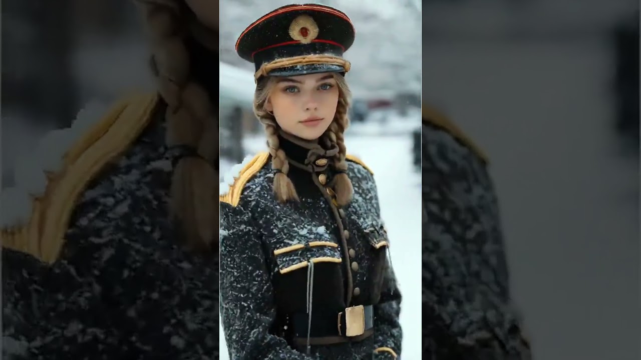 Elegant Winter Look: Military Inspired Ensemble #winterfashion #militarystyle #highendfashion
