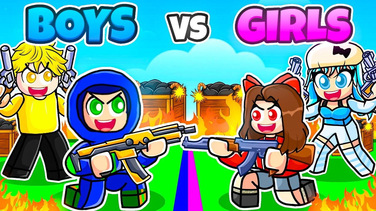 BOYS vs GIRLS Roblox Rivals!