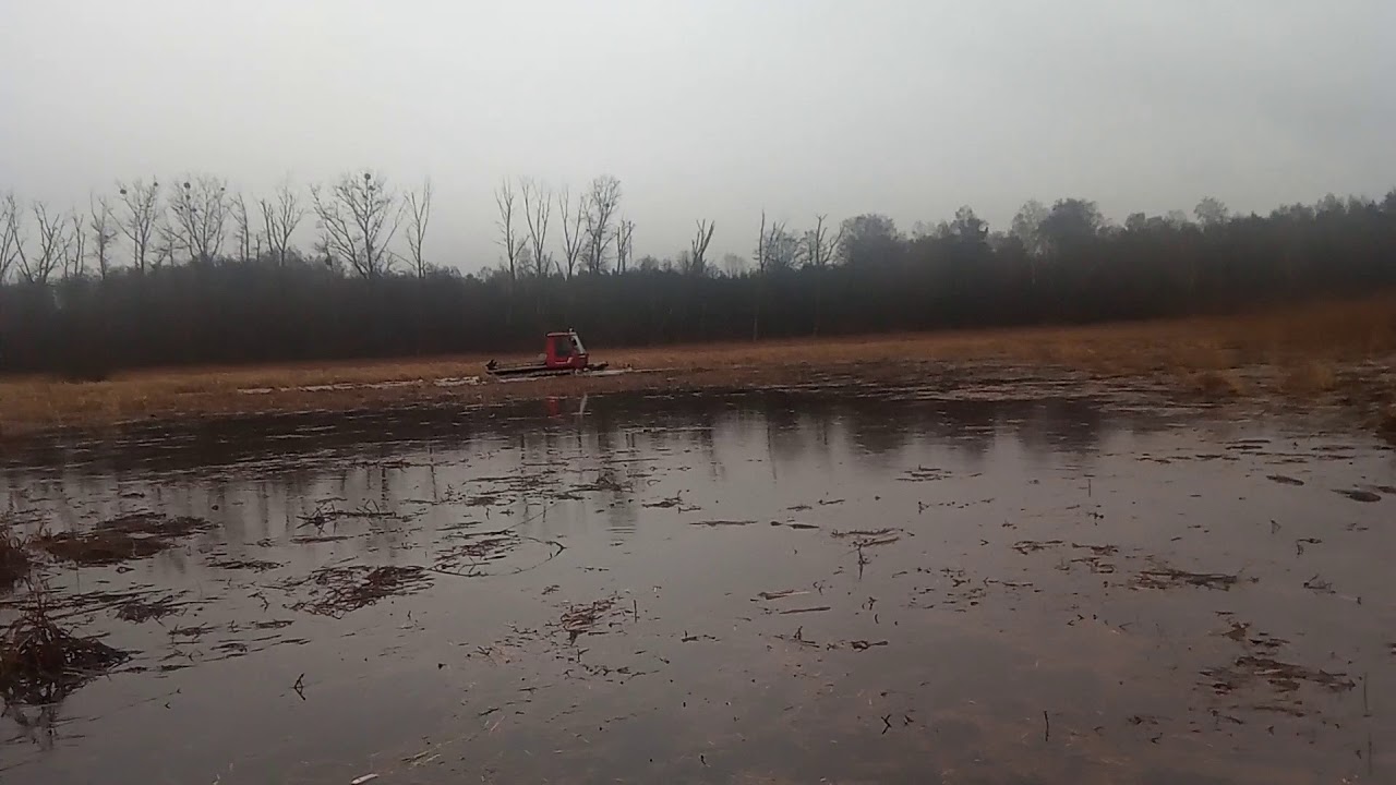 Swiming Pistenbully pb 170 Pure sound  Mulching wet conditoin Ratrak
